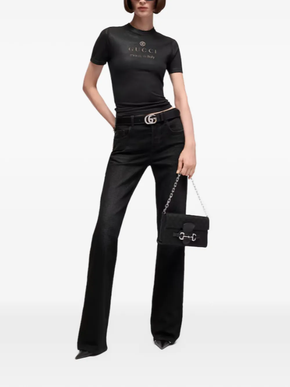 Gucci T-shirt met ronde hals Zwart