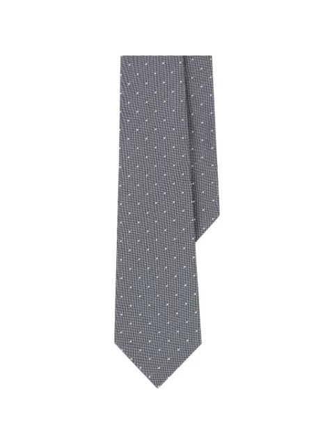 Boggi Milano formal tie jacquard polka dot silk