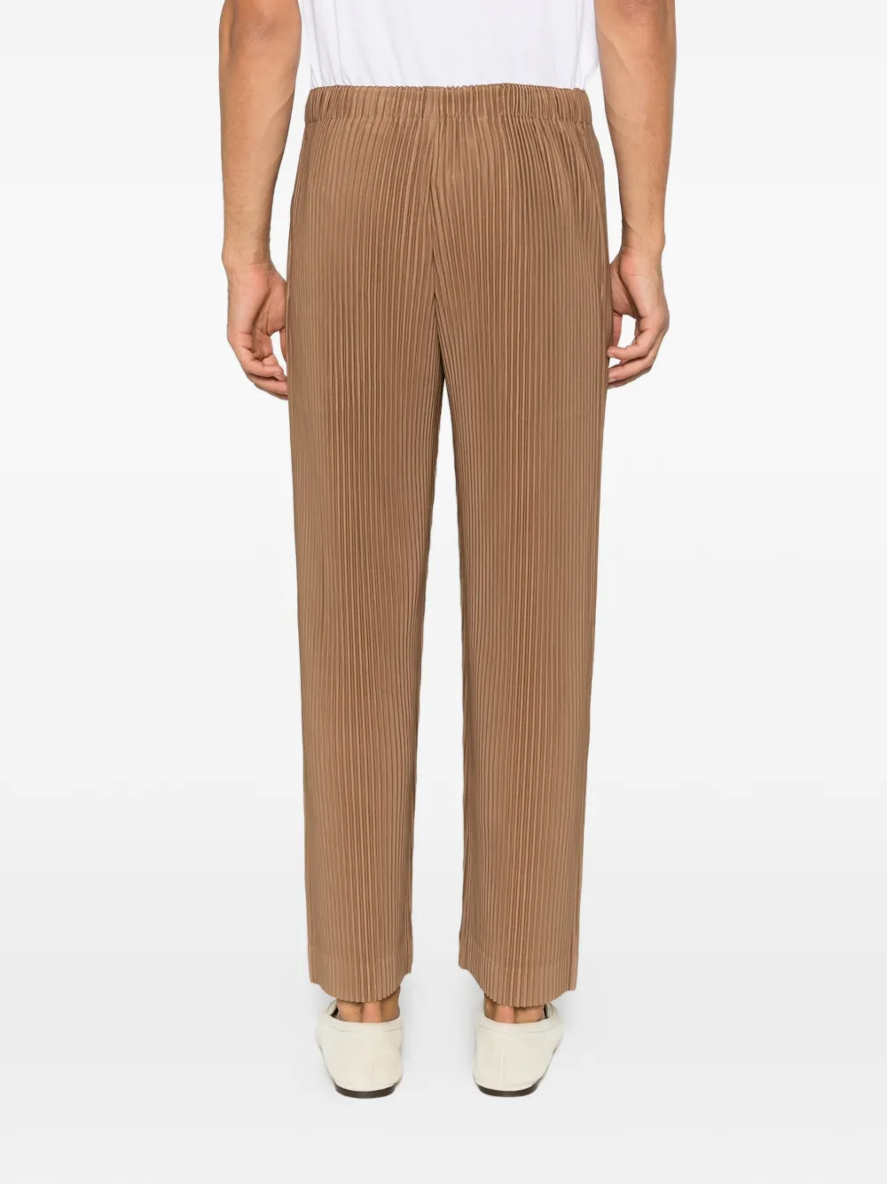Homme Plissé Issey Miyake plissé-effect trousers Bruin