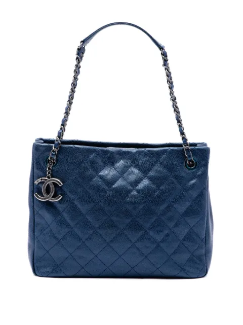 CHANEL Pre-Owned 2012-2013 Medium Quilted Iridescent Caviar Chic Shopping tote bag