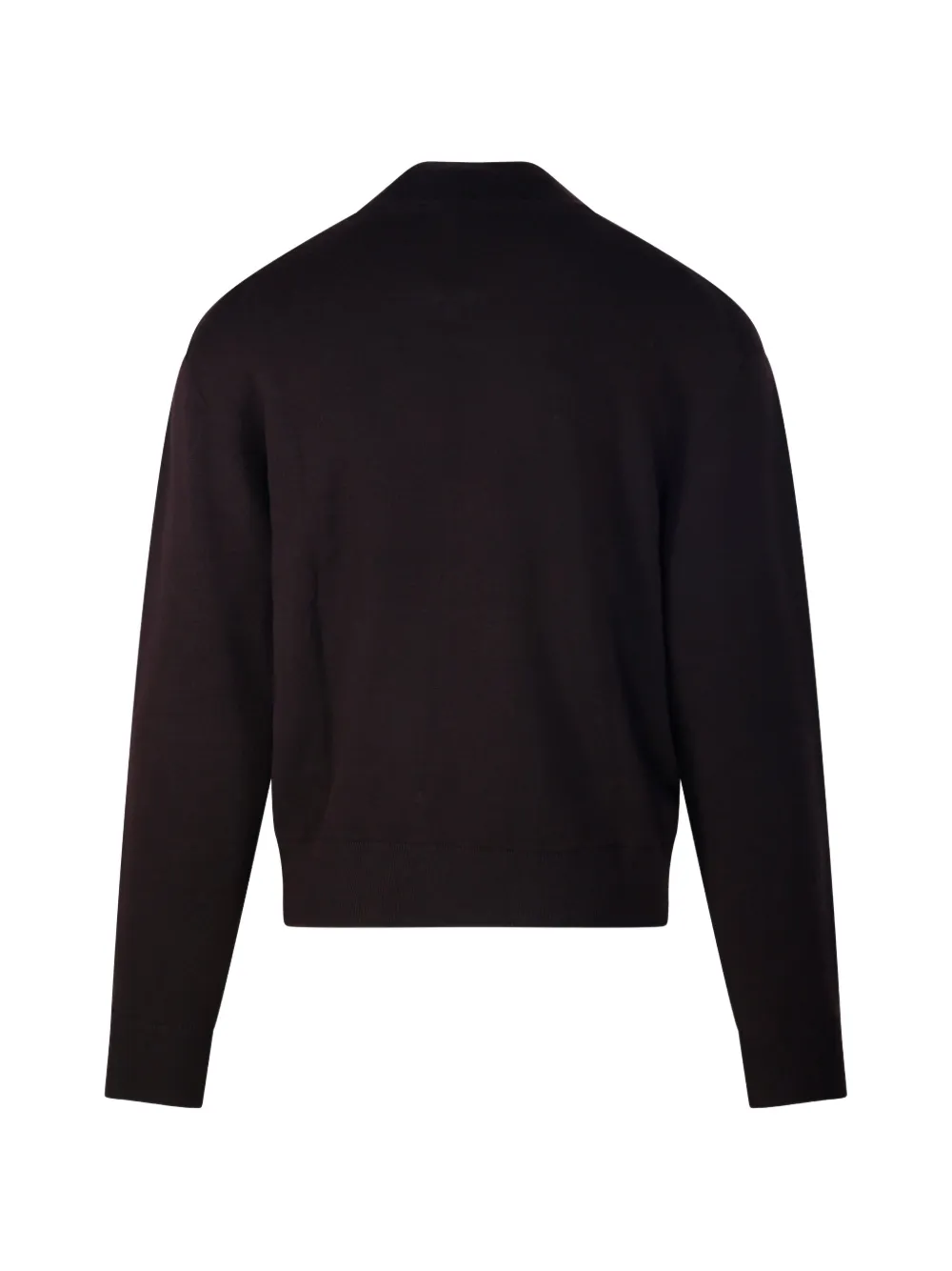 Diana Studio Sweater met rits en geribbelde afwerking Bruin