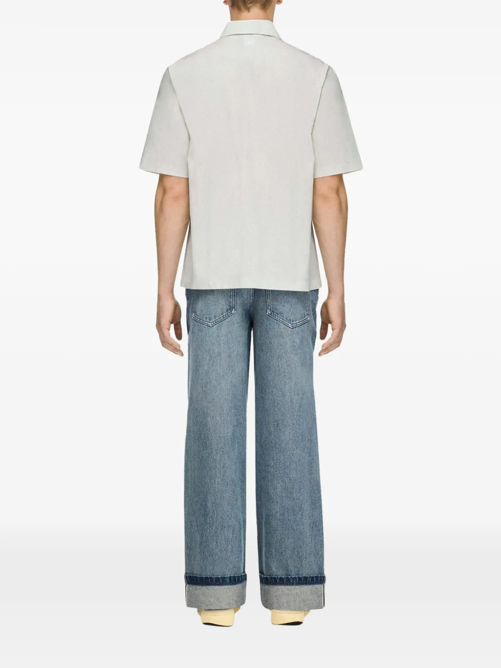 Song For The Mute x Adidas logo-print short-sleeve shirt Beige