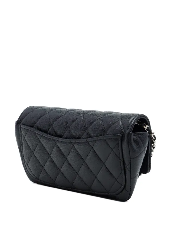 シャネル サングラスケース ココマーク マトラッセ 黒 ブラック CHANEL CHANEL Pre-Owned 2021 ココマーク マトラッセ サングラスケース