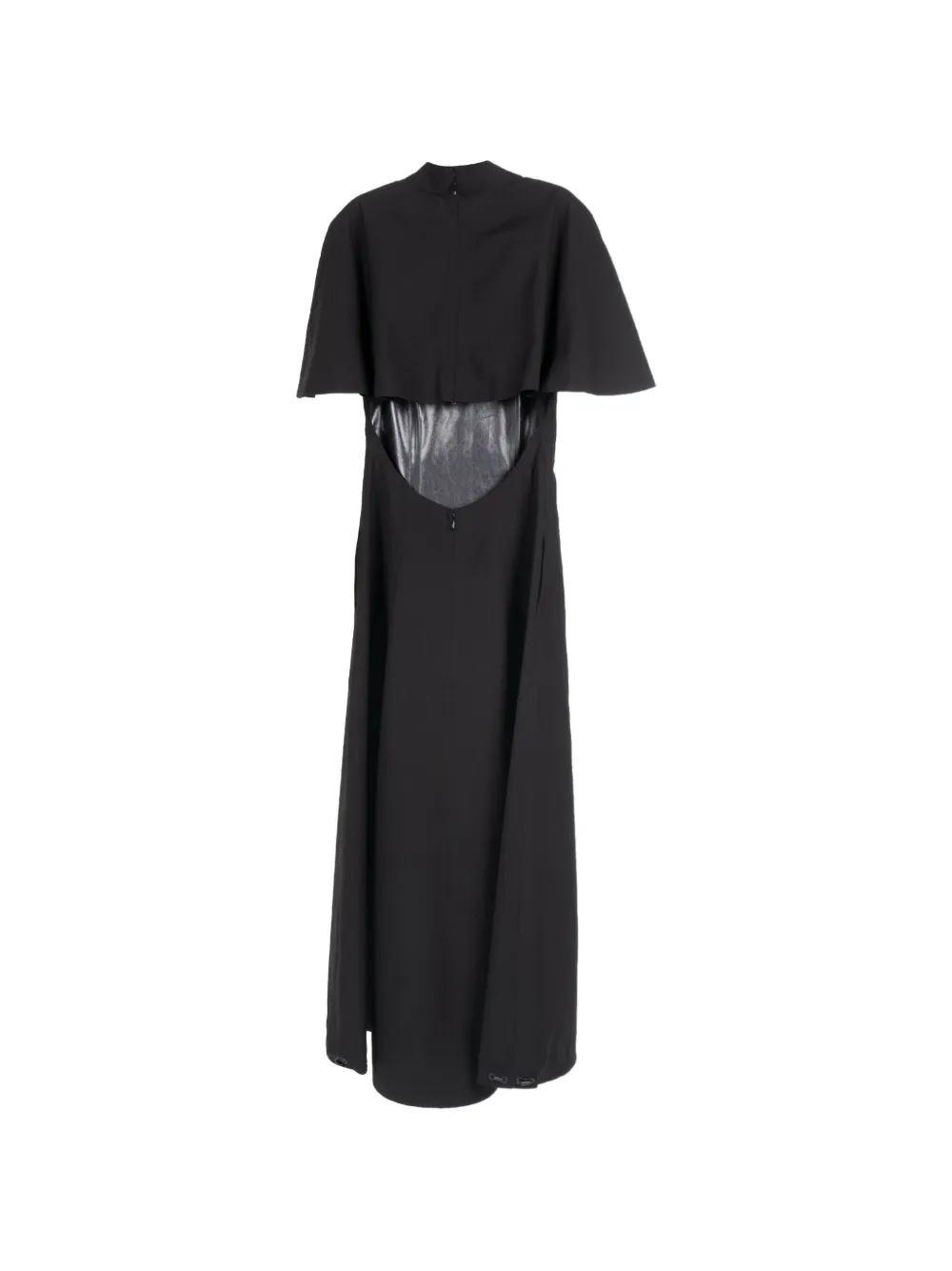 Coperni tailored balloon midi dress Zwart