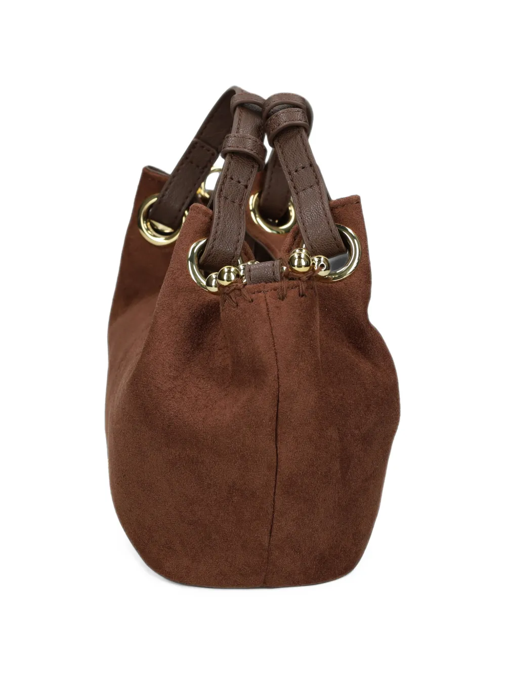 Love Moschino Shopper verfraaid met kralen en logoprint Bruin