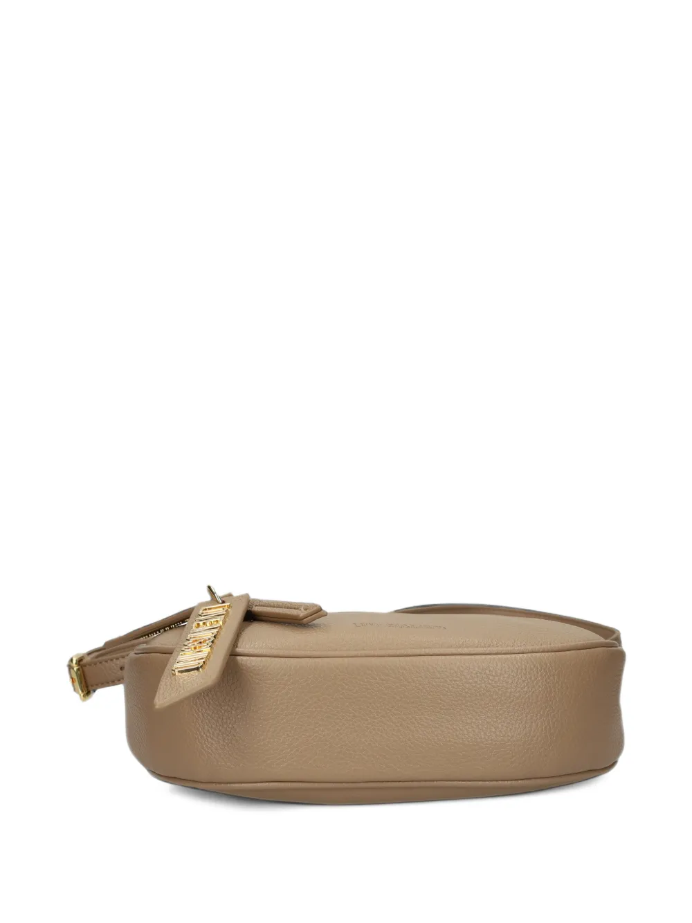 Love Moschino logo-plaque shoulder bag Beige