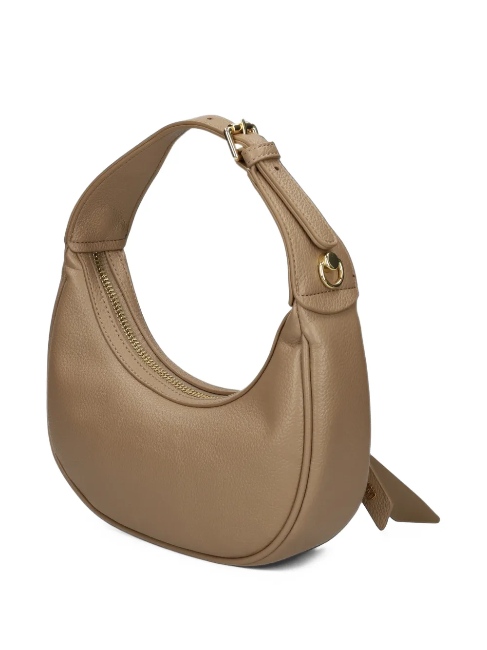 Love Moschino logo-plaque shoulder bag Beige