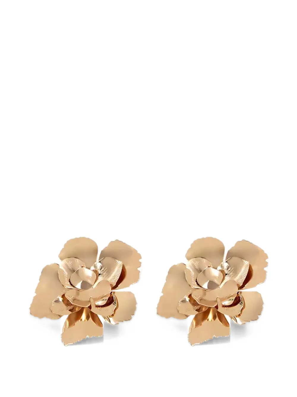 Raquel Diniz floral-motif clip-on earrings - Oro