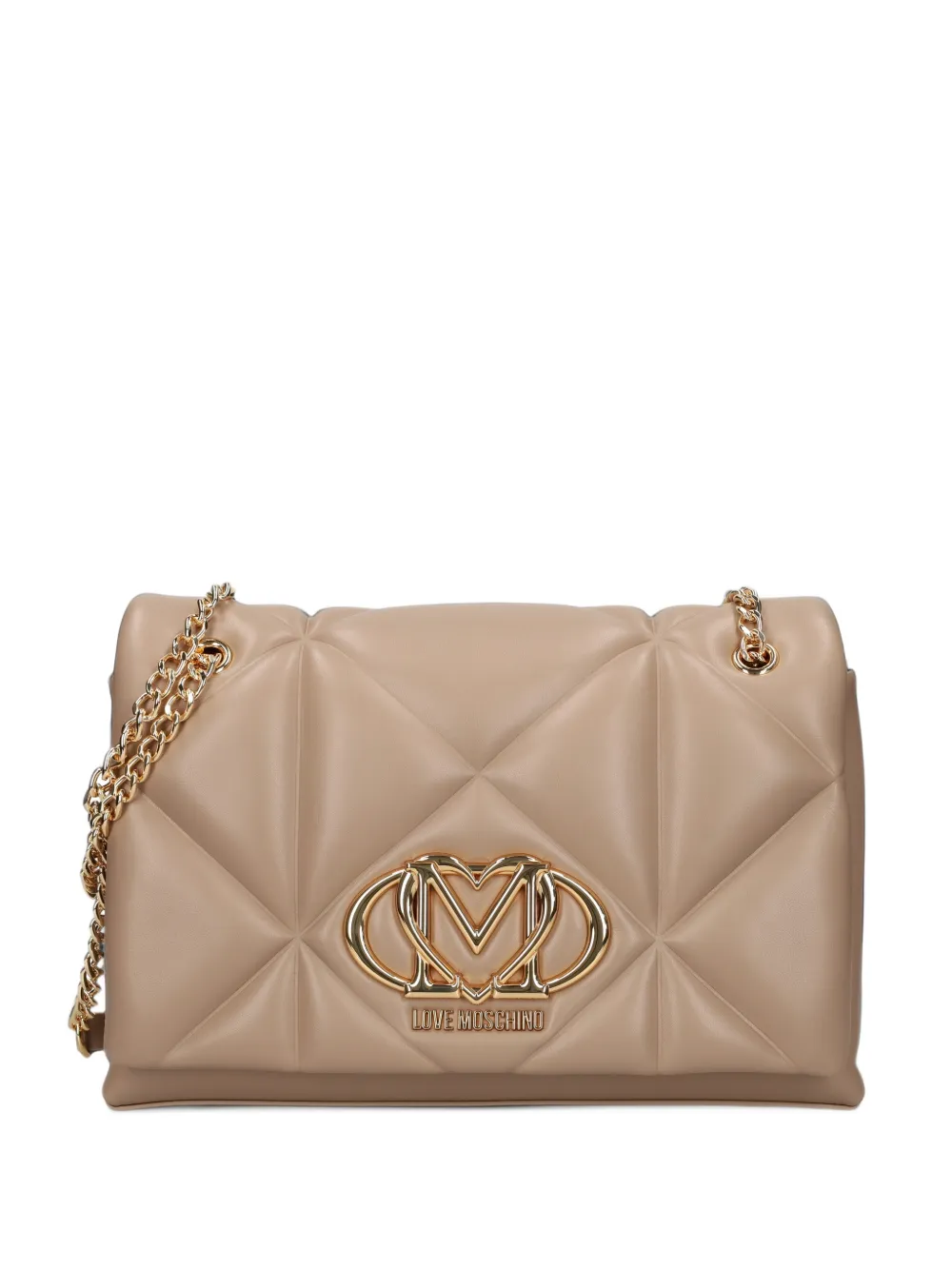 Love Moschino Love quilted shoulder bag - Neutrals