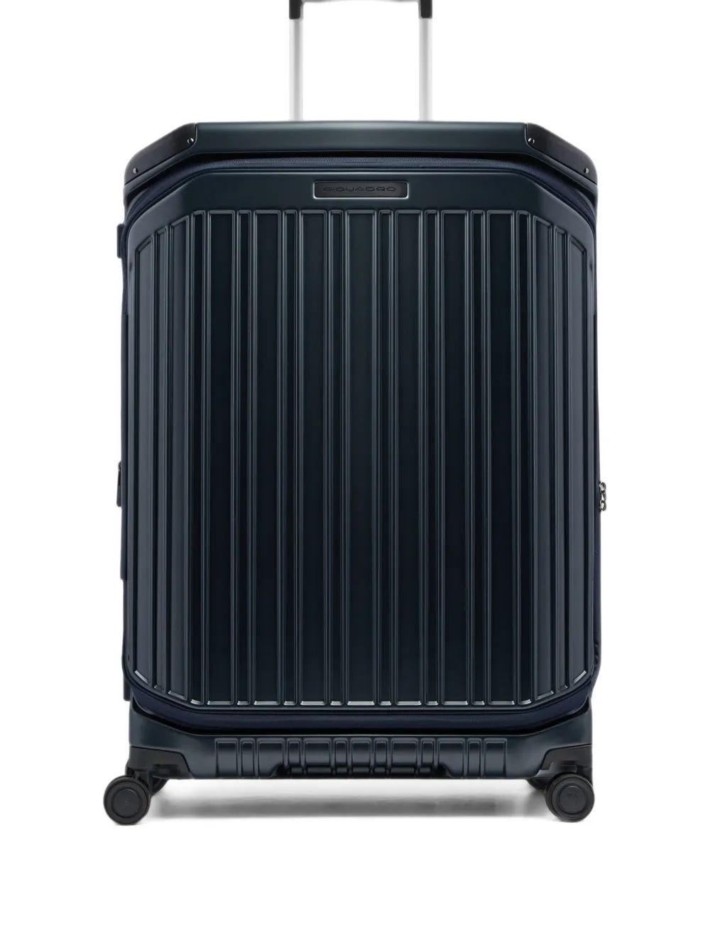 PIQUADRO ribbed-detail suitcase Blauw