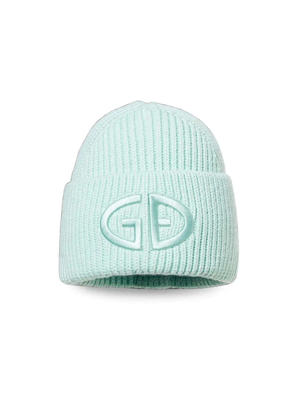 Goldbergh Valerie ribbed-knit logo-embroidered beanie hat Groen
