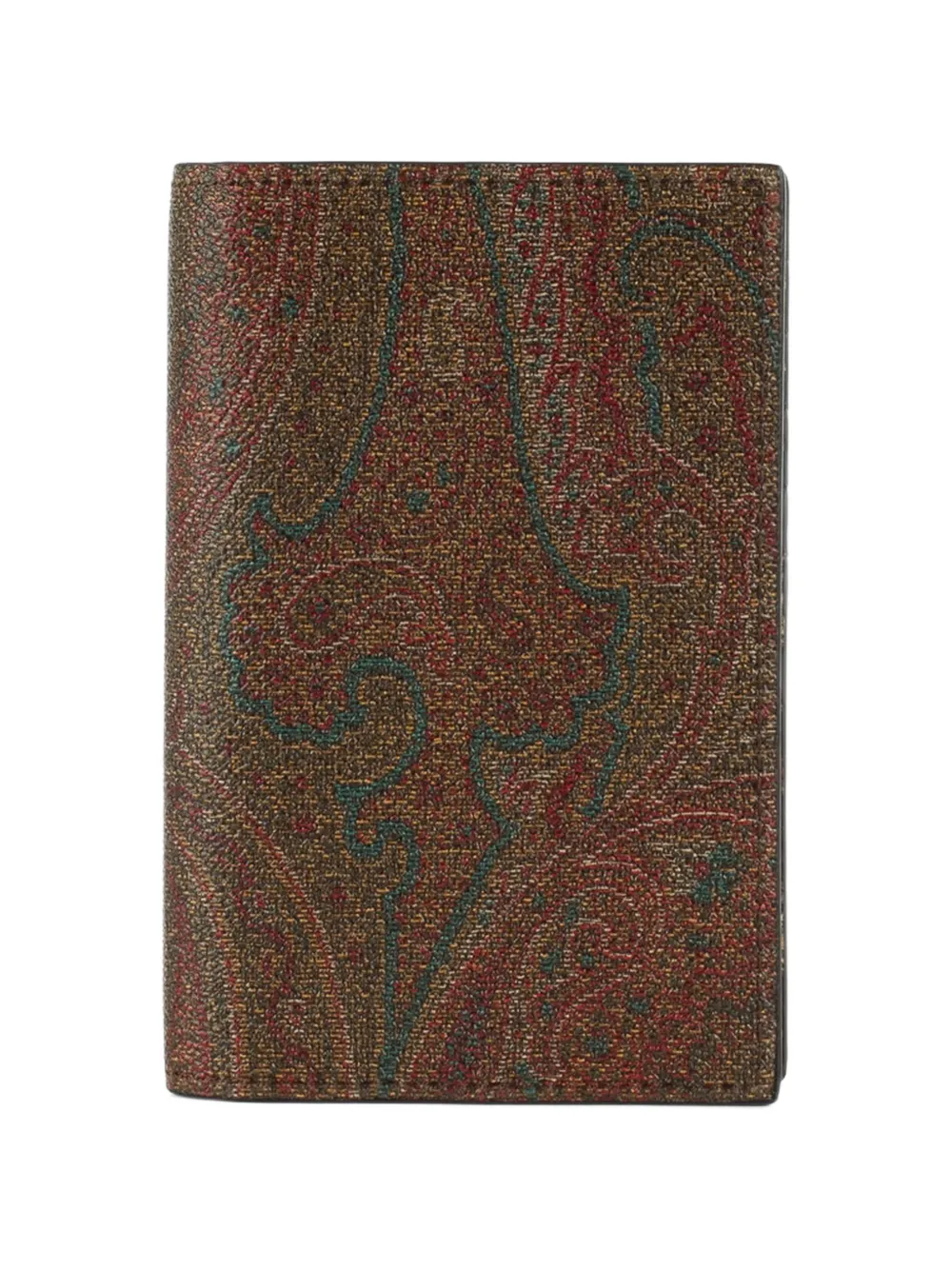 ETRO Paisley-print card holder - Marrone