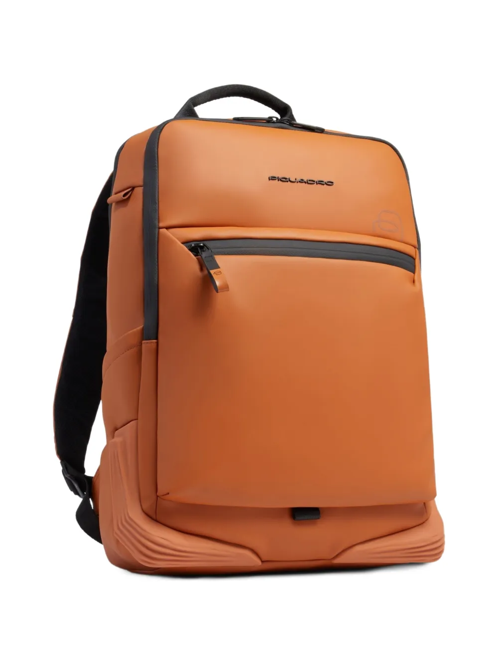 PIQUADRO logo-plaque backpack Oranje