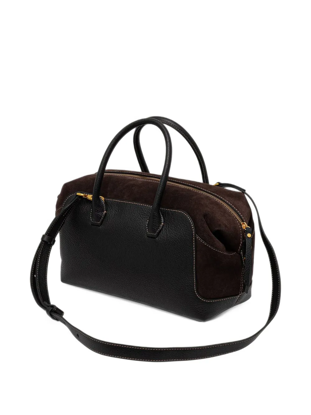 GIANNI CHIARINI large Gemma panelled leather tote bag Zwart