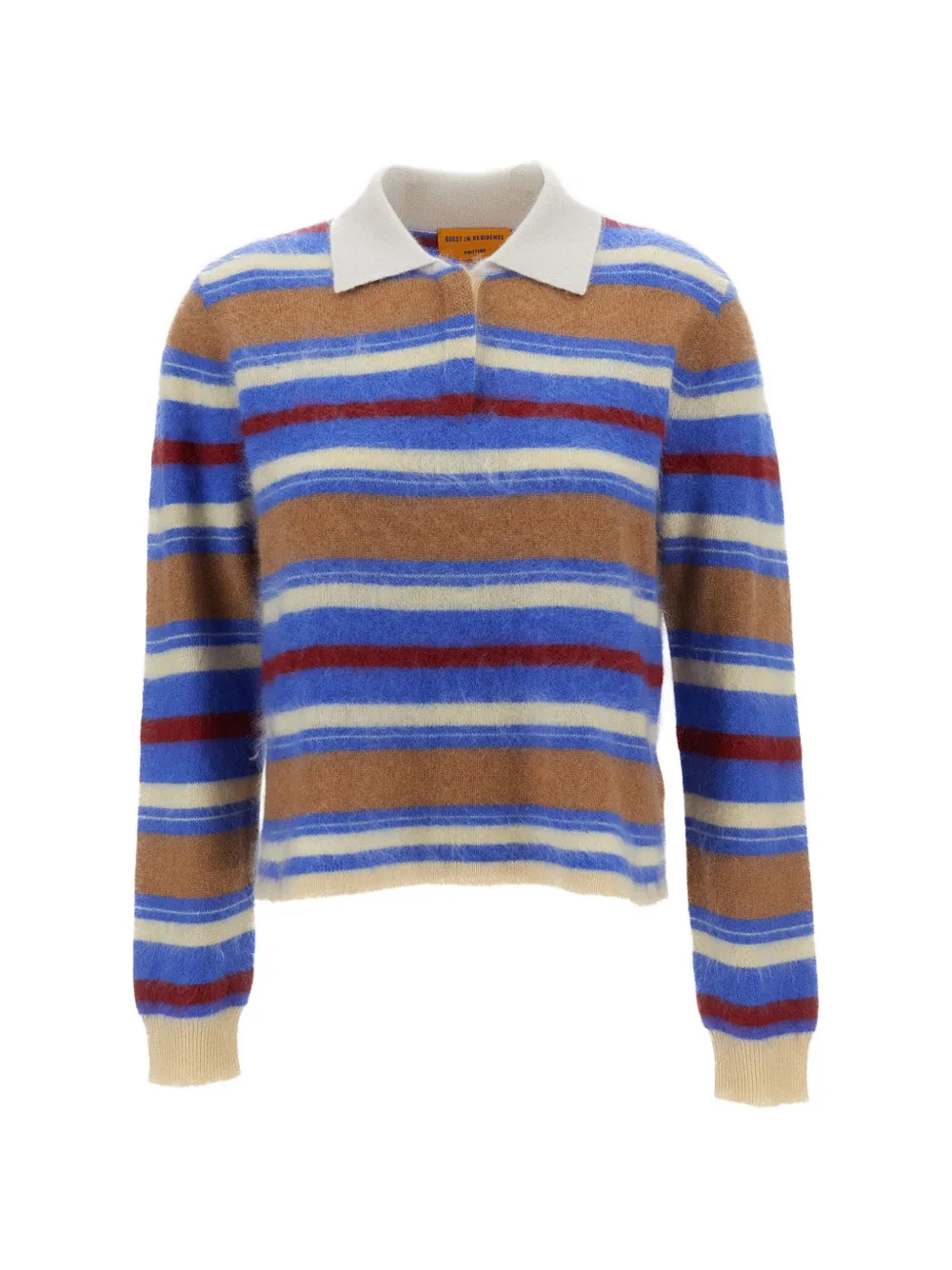 Guest In Residence Grizzly striped polo shirt - Blu