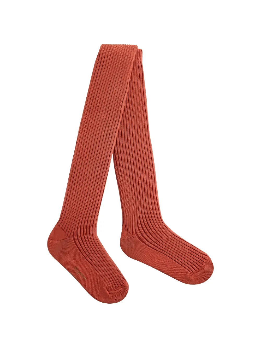 Bonpoint Thomina ribbed-knit tights - Orange