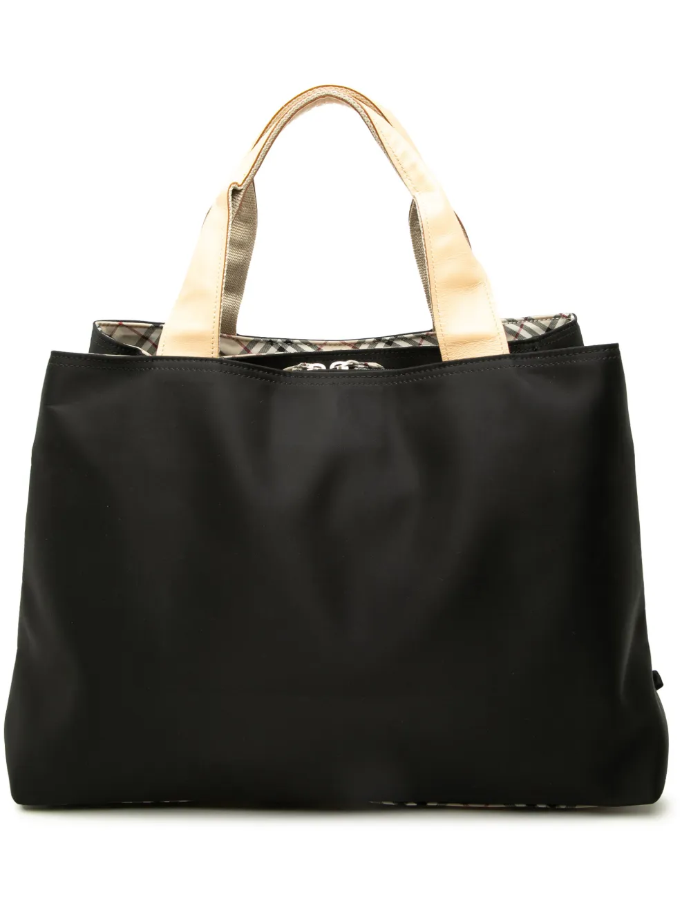 Burberry Pre-Owned 2000-2017 Nova Check Trimmed Nylon tote bag - Schwarz
