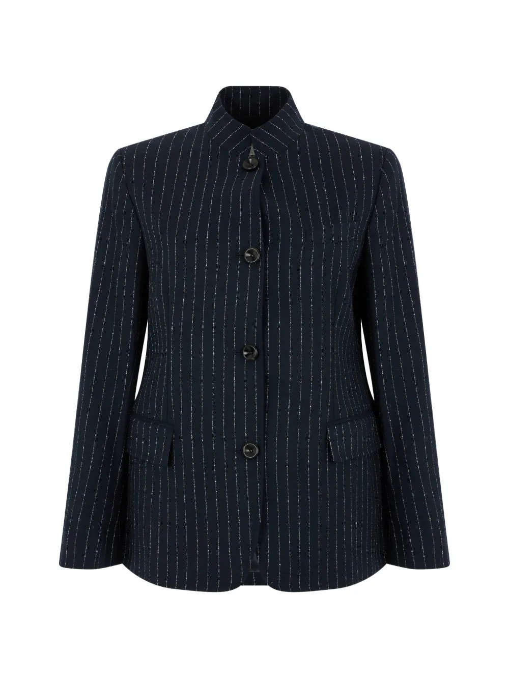 Slowear Pinstripe-print Single-breasted Blazer In Blue