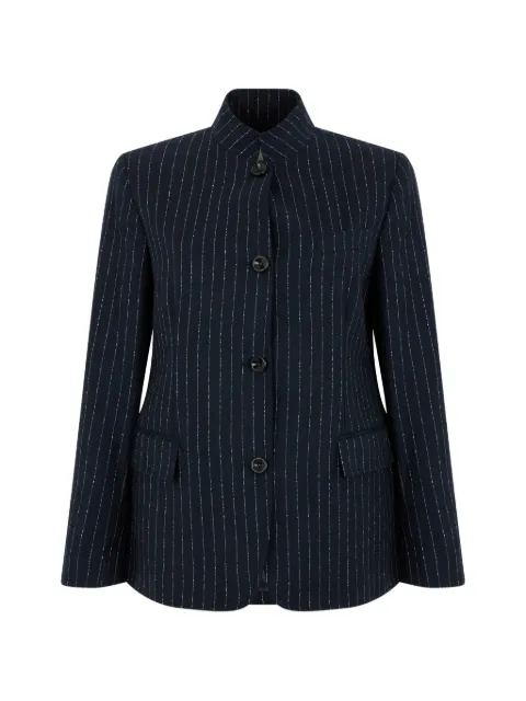 slowear pinstripe-print single-breasted blazer