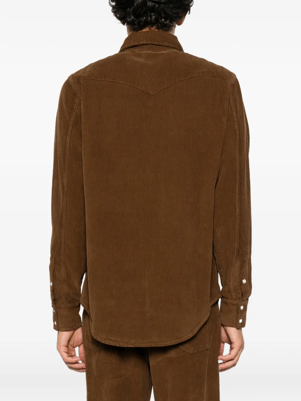 Alanui Decade corduroy shirt Bruin