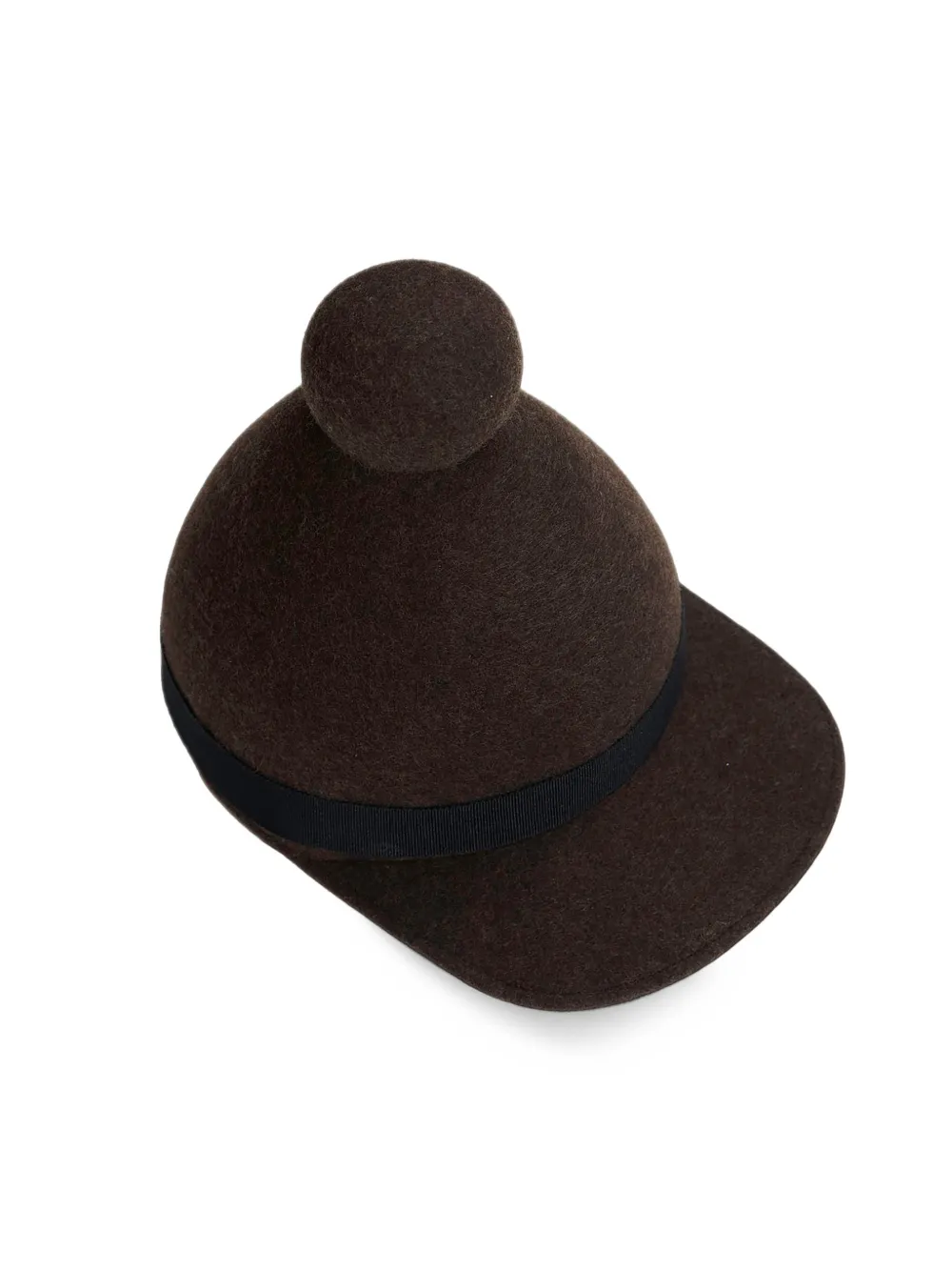 Henrik Vibskov Jockey pom-pom cap Bruin