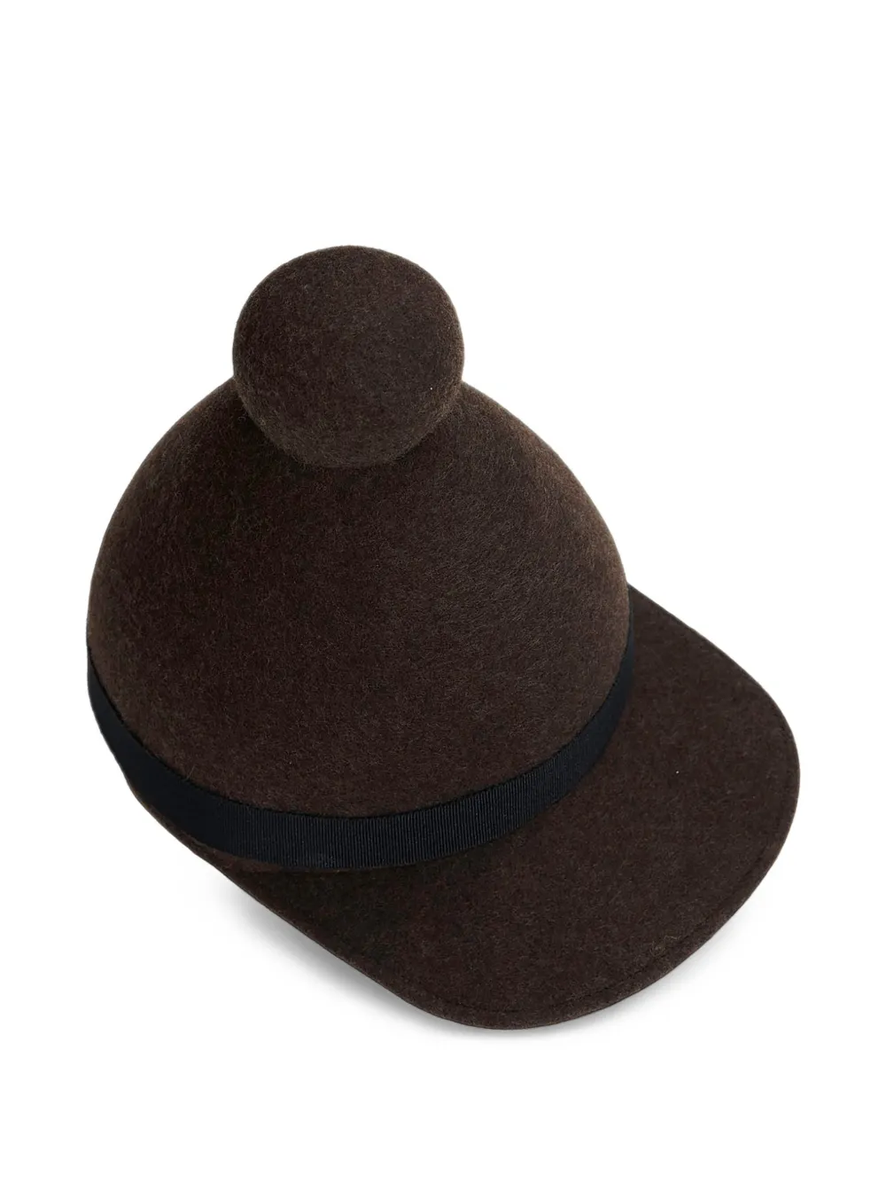 Henrik Vibskov Jockey pom-pom cap Bruin