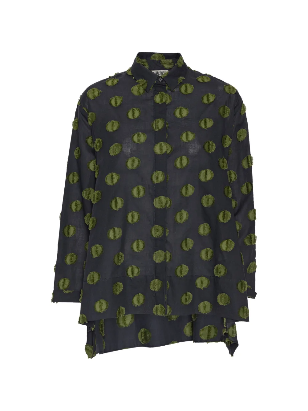 Henrik Vibskov Wind In dot-pattern blouse Zwart