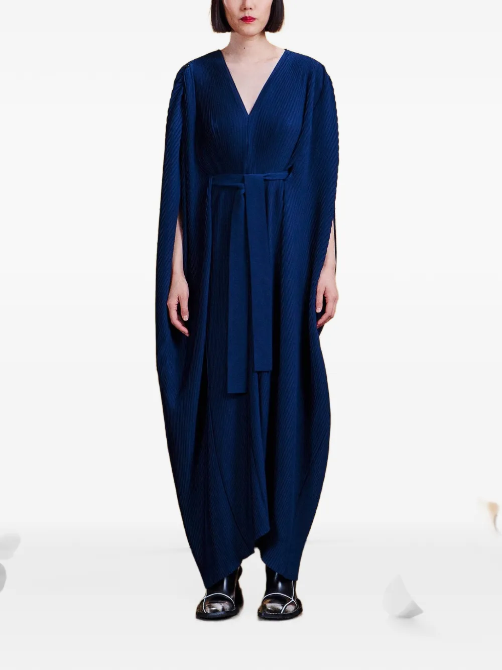 Henrik Vibskov Cherry geplooide maxi-tuniekjurk Blauw
