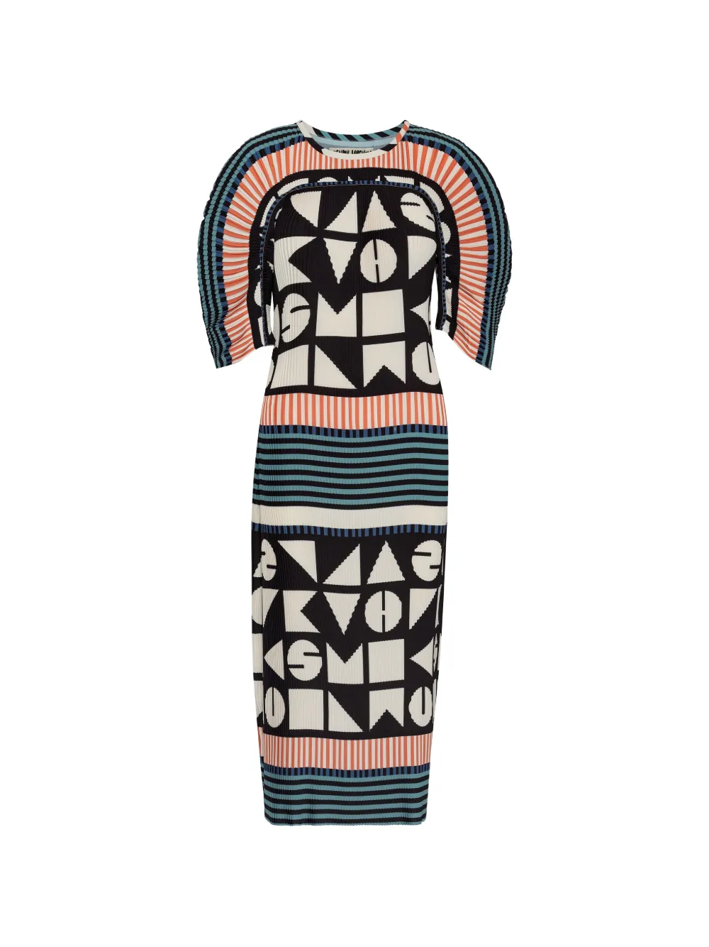 Henrik Vibskov Lupu Plisse midi dress - Black