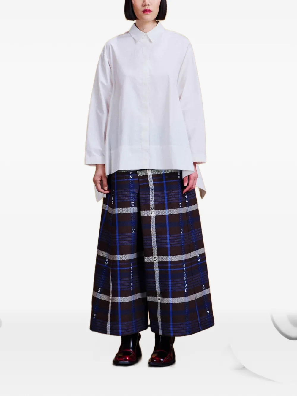Henrik Vibskov Wind In oversized blouse Wit