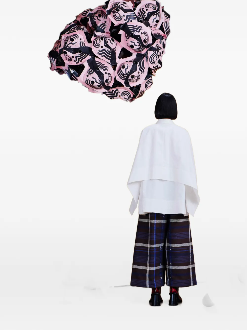 Henrik Vibskov Wind In oversized blouse Wit