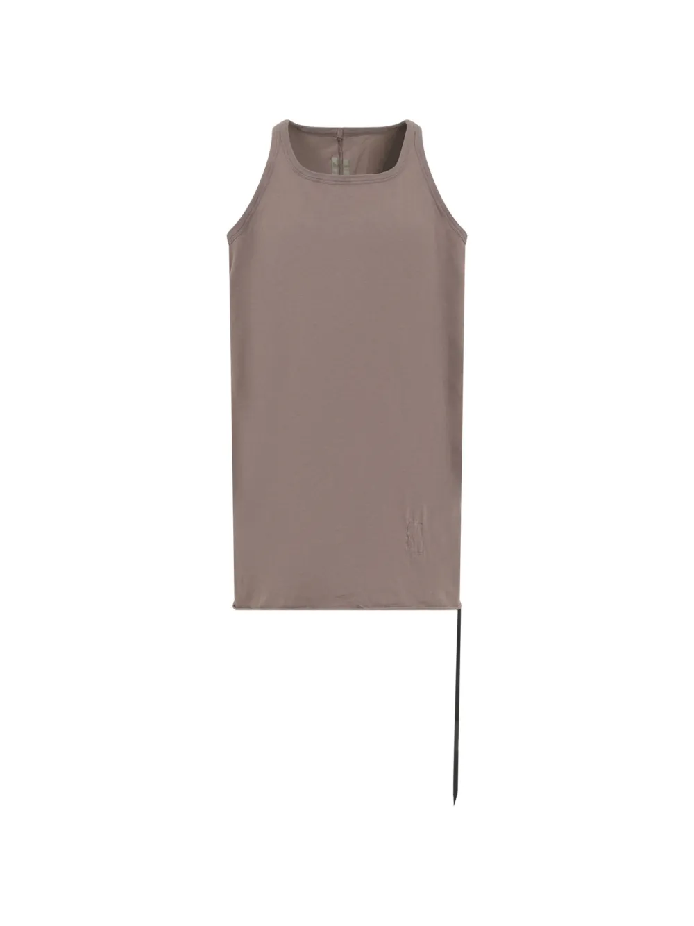 Rick Owens DRKSHDW raw-edge tank top Beige