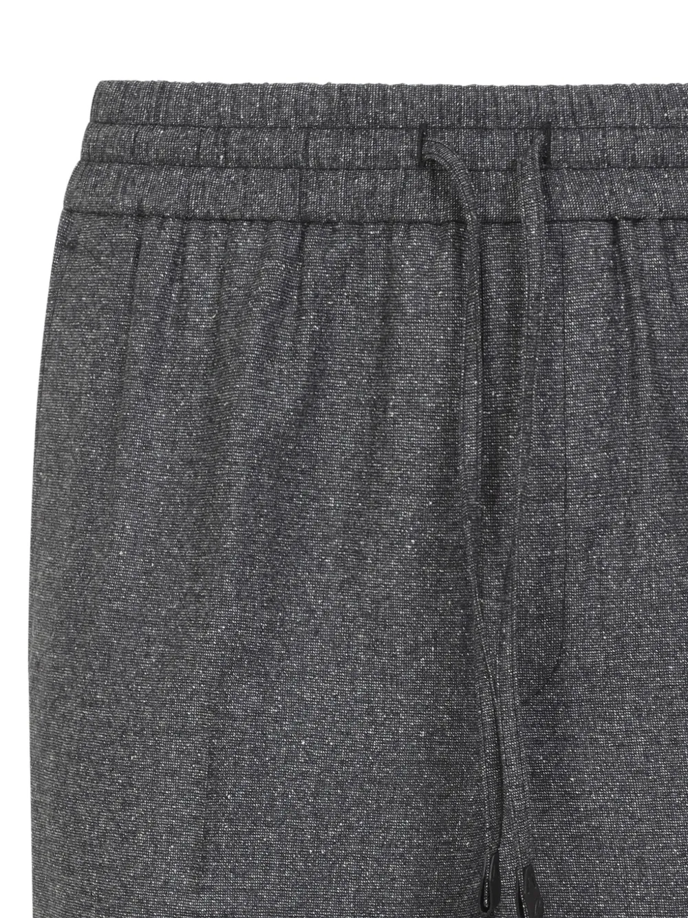 Brioni Asolo drawstring-waist pressed-crease trousers Grijs