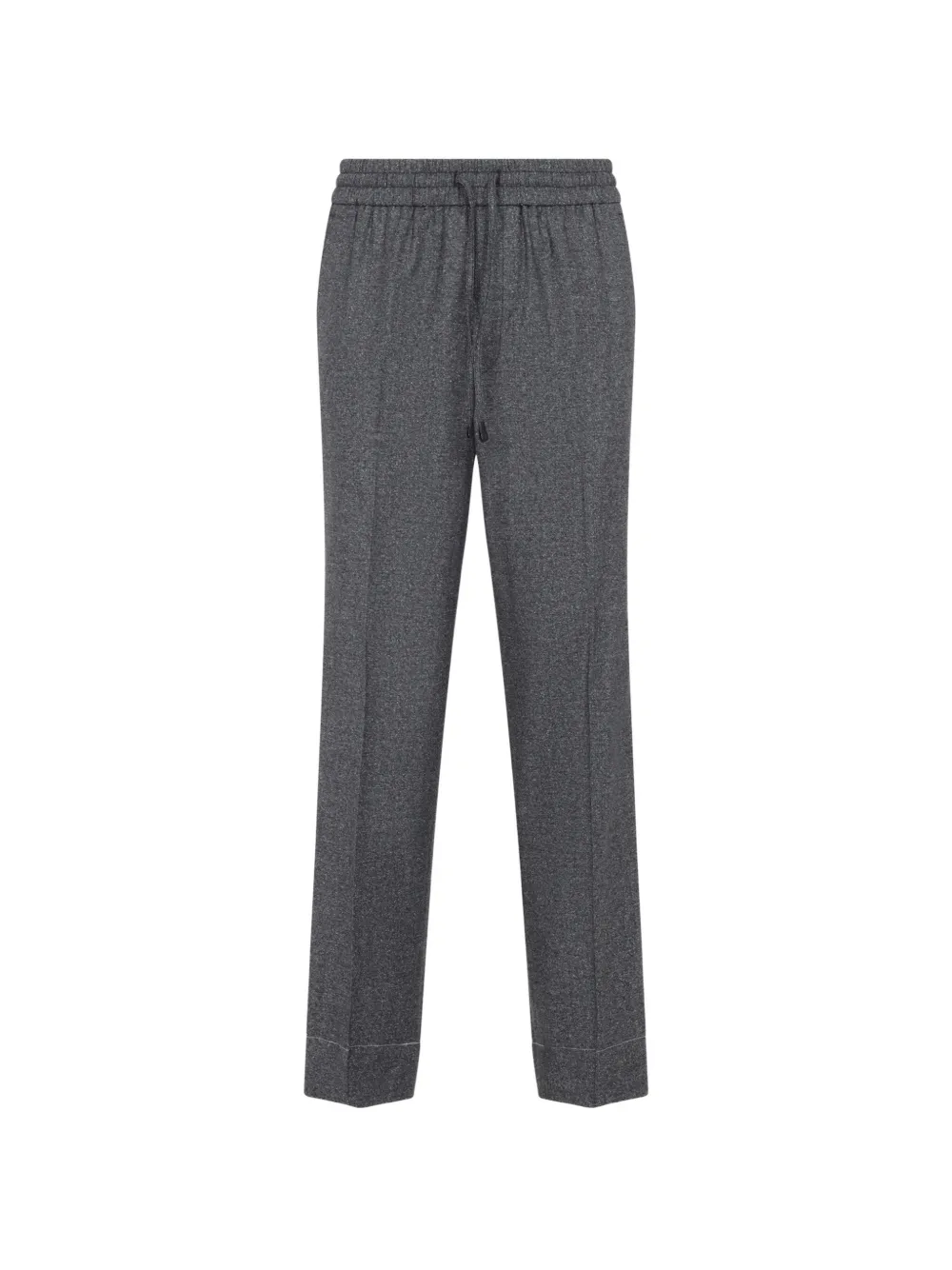 Brioni Asolo drawstring-waist pressed-crease trousers Grijs
