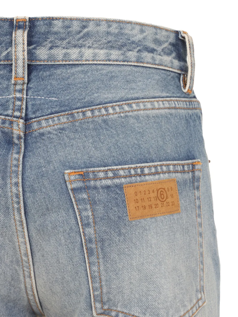 MM6 Maison Margiela straight-leg jeans Blauw