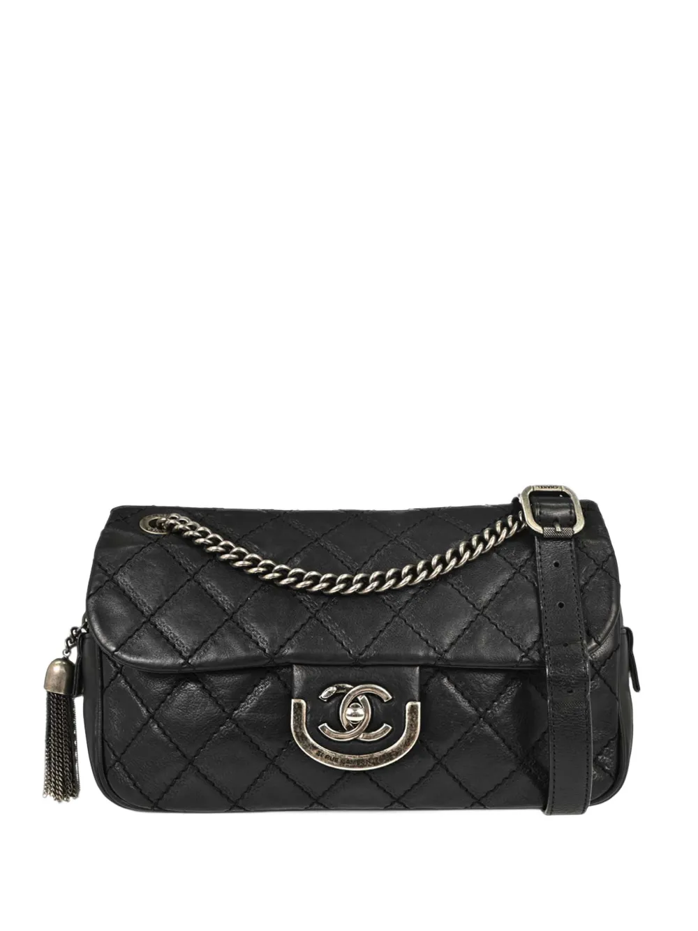 CHANEL Pre-Owned 2013-2014 Paris-Edinburgh Coco Sporran shoulder bag - Black