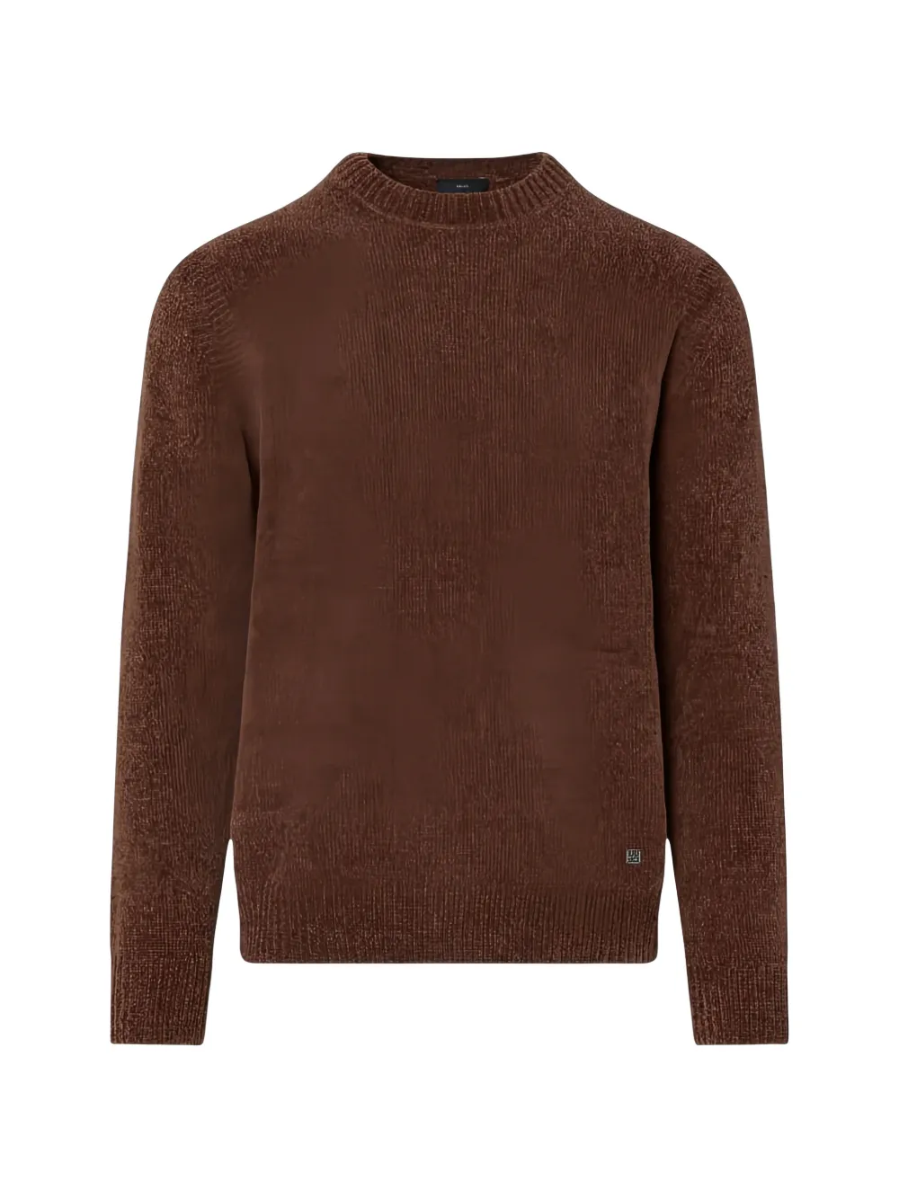 LIU JO Chenille crew-neck sweater - Marrone