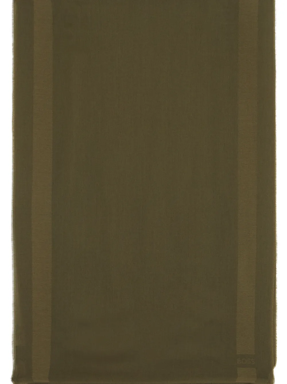 BOSS fringed scarf Groen