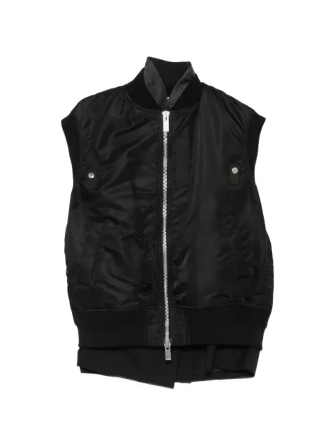 sacai layered gilet