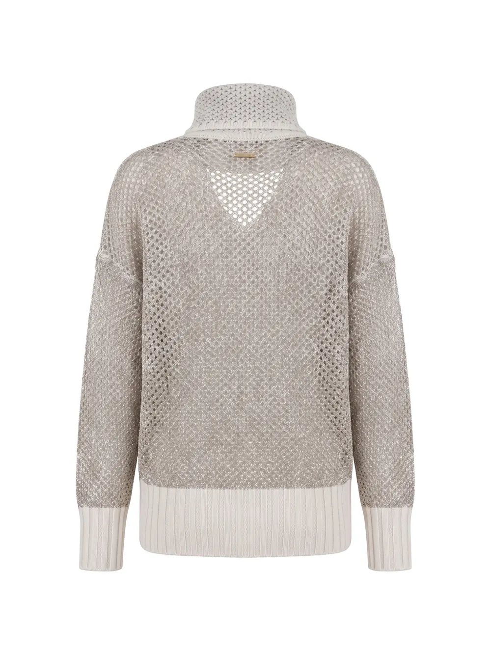 TWINSET mesh-knit sweater Beige