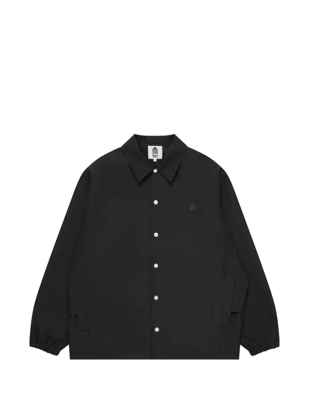 Dover Street Market logo-patch panelled shirt jacket - Nero