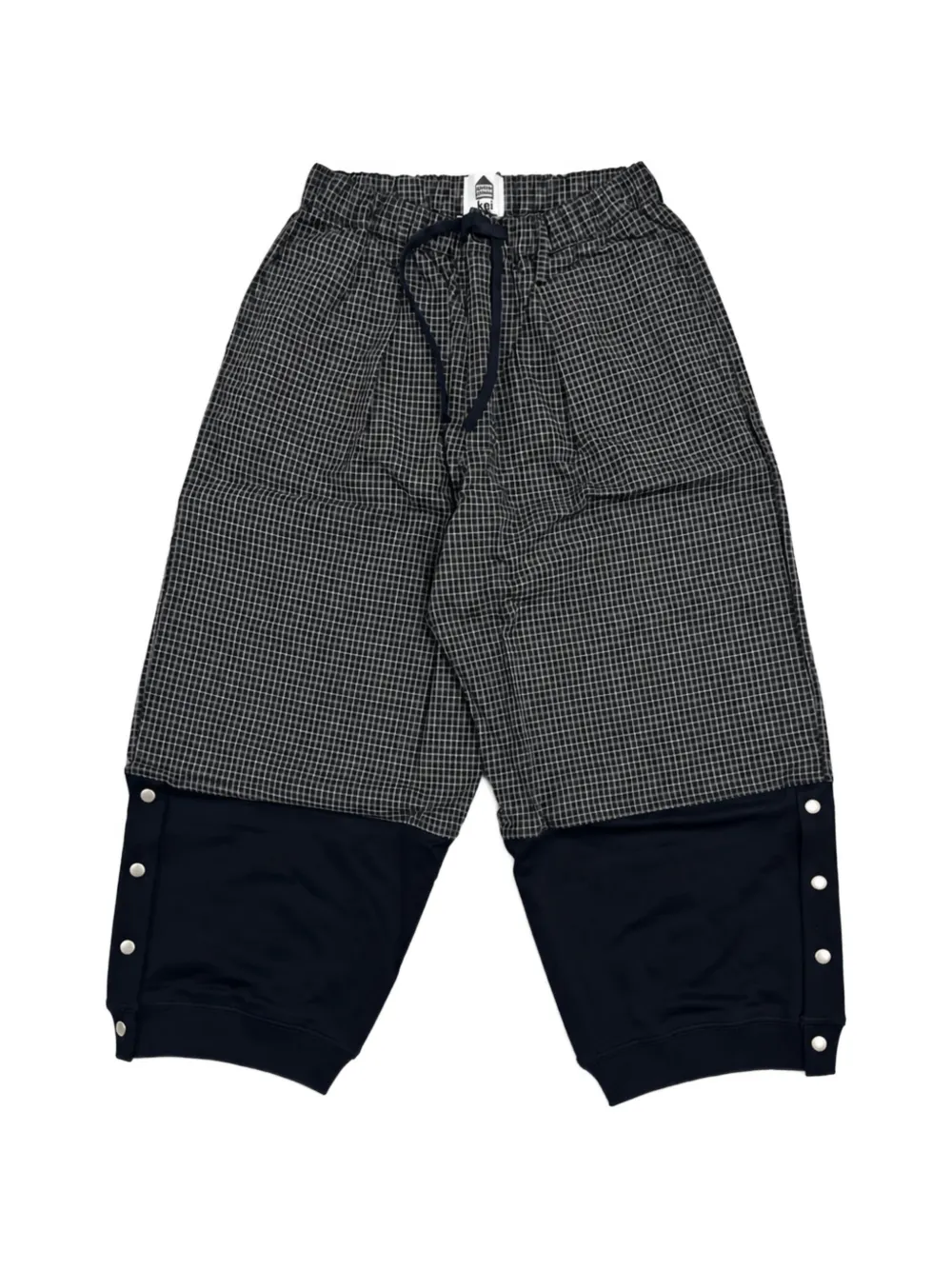 Dover Street Market check-pattern panelled trousers - Nero