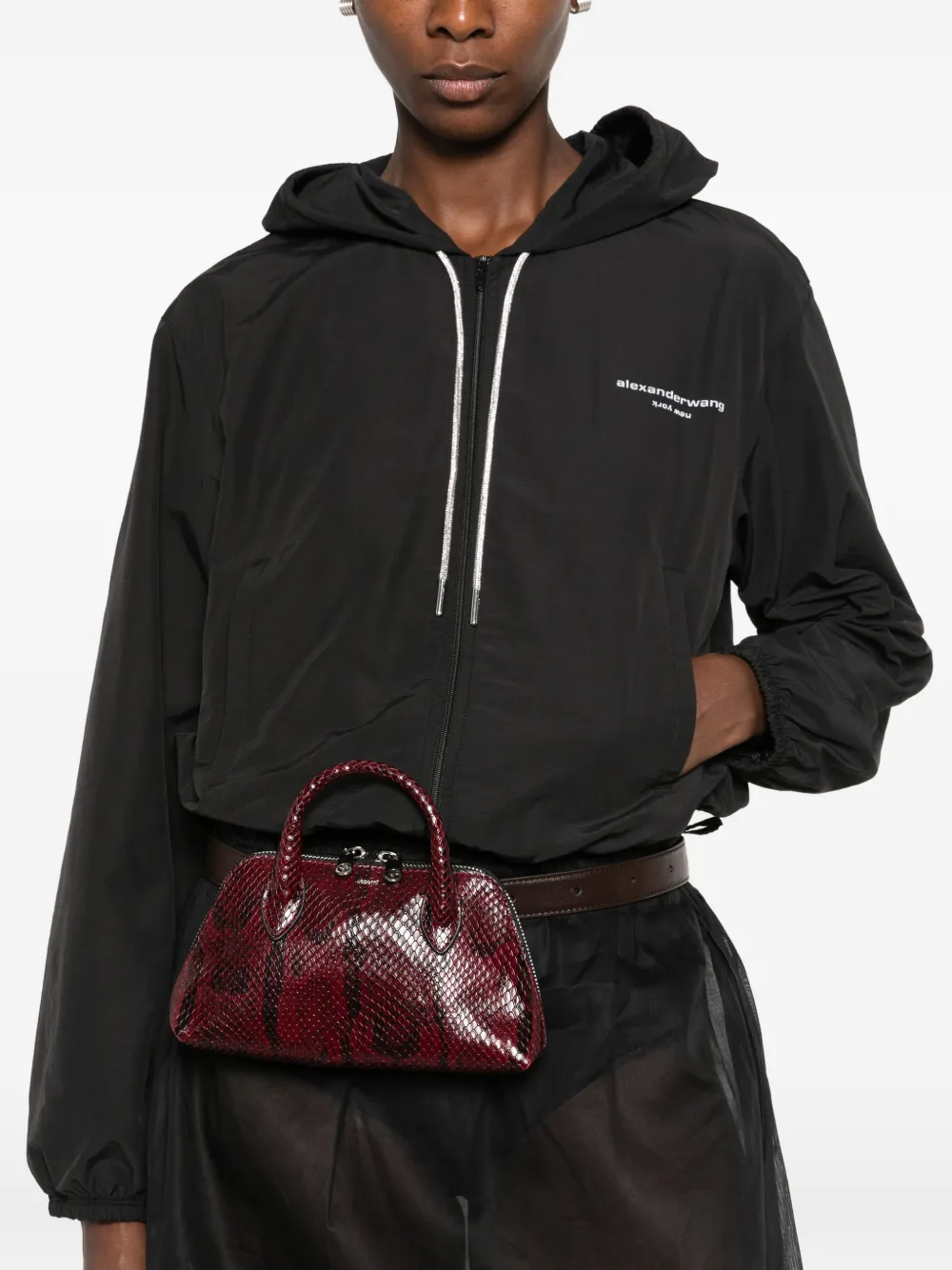 Coperni leather mini bag Rood