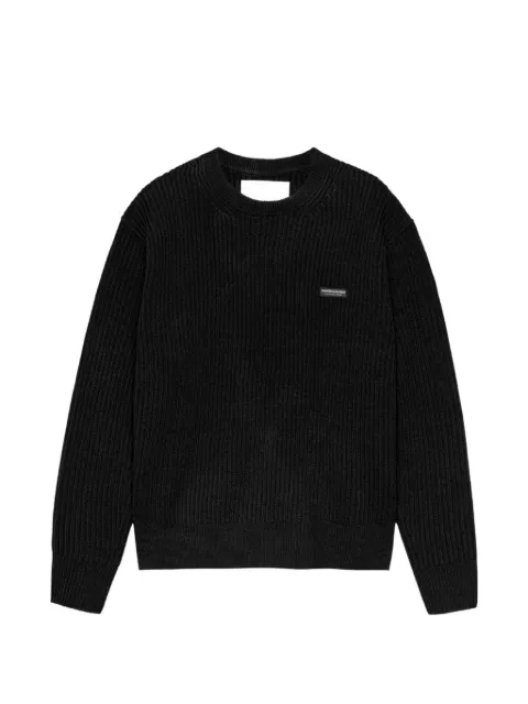 NEW AMSTERDAM logo-embroidered ribbed-knit sweater