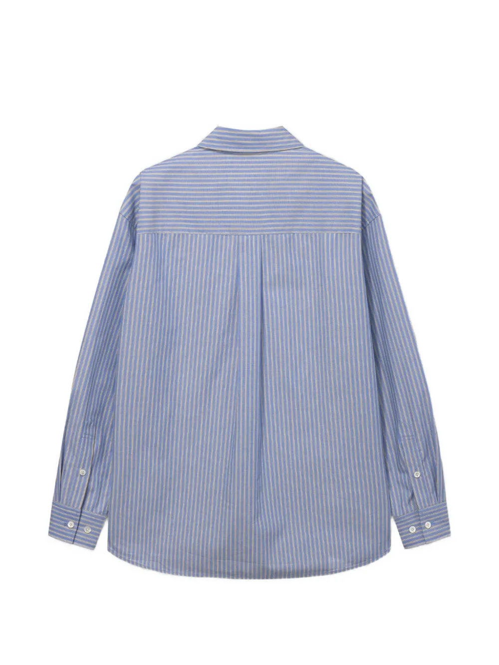 DUNST vertical-stripe shirt Blauw