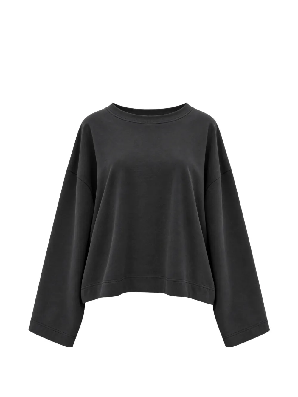 Eleh crew-neck drop-shoulder sweater - Nero