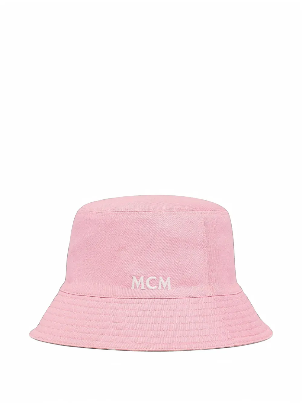 MCM logo-embroidered reversible bucket hat Roze