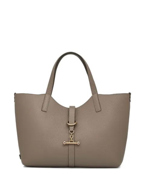 Strathberry midi Kite bar-detail leather tote bag