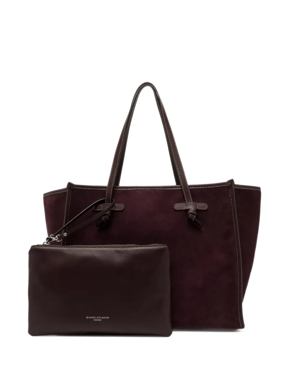 MARCELLA CLUB Marcella suède shopper Bruin