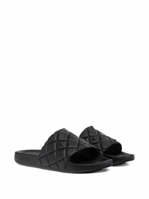 MCM quilted-effect slides